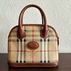 Burberry vintage top handle mini bag